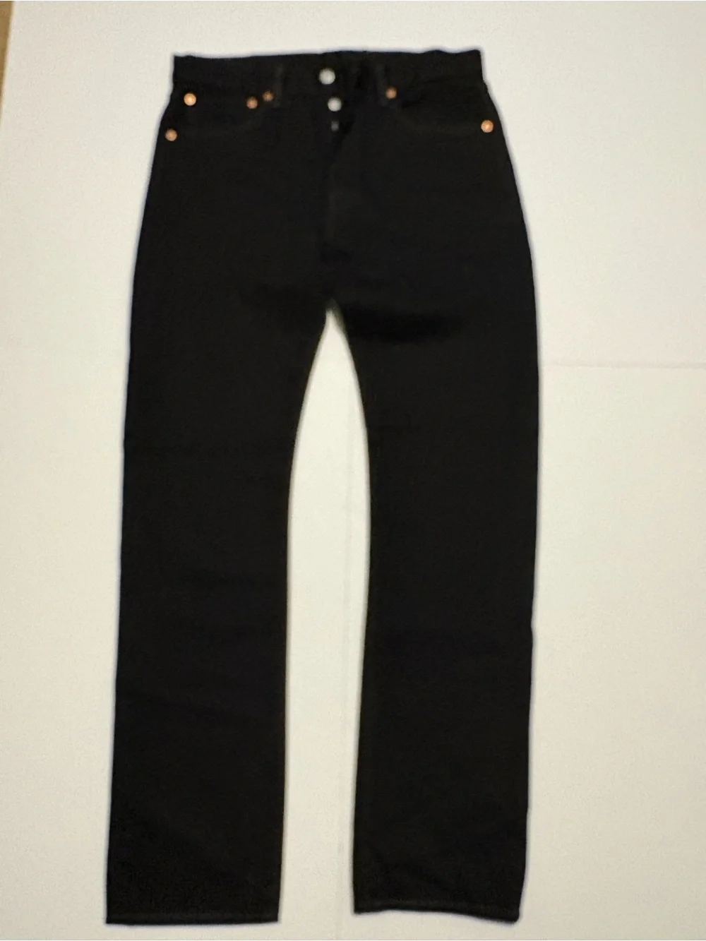 Levi’s 501 Original Black Straight Leg Button Fly Jeans Men’s 33x34